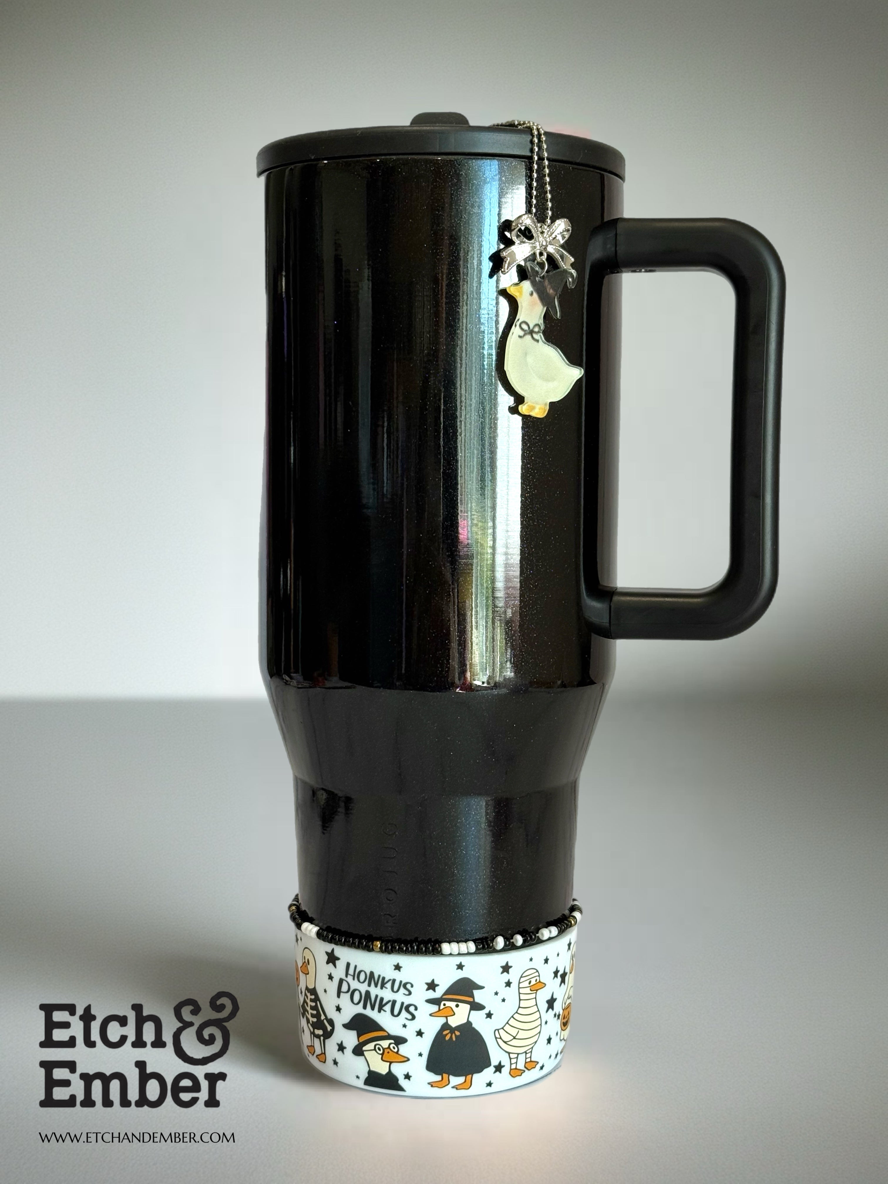 Witchy Waddle Goose Charm - Tumbler Handle Charm