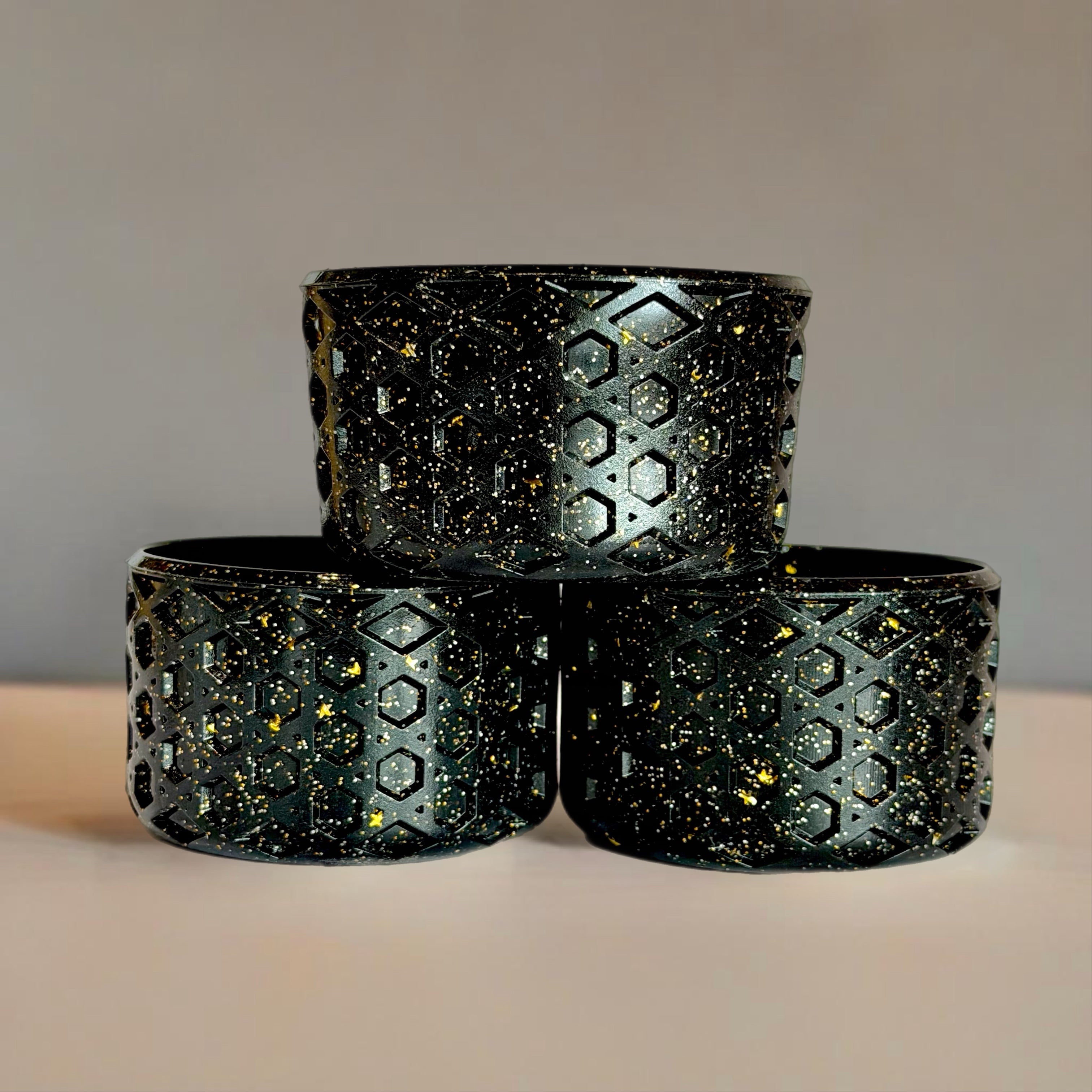 Stanley Cup Boot – Black & Gold Glitter Waffle Boots™