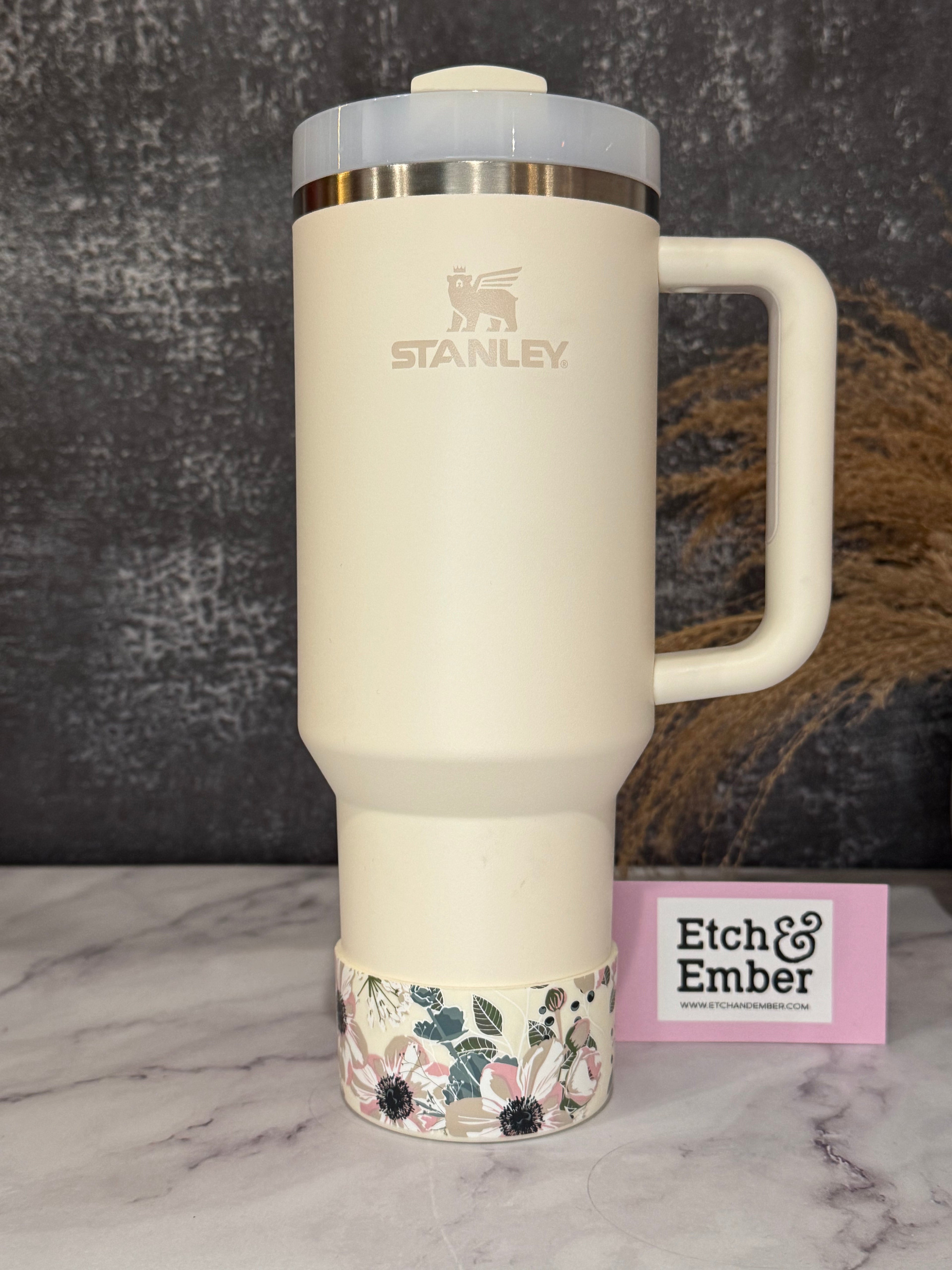 CREAM PINK POPPIES  Boot