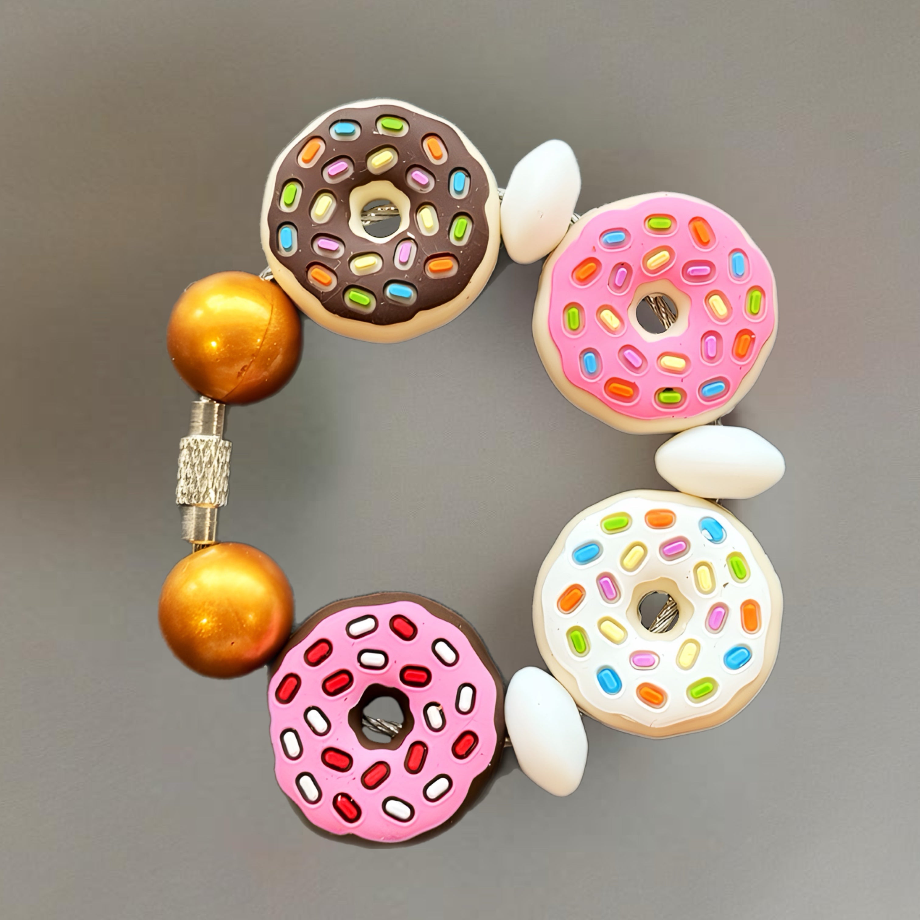 Donuts Handle Bracelet - Tumbler Handle Charm