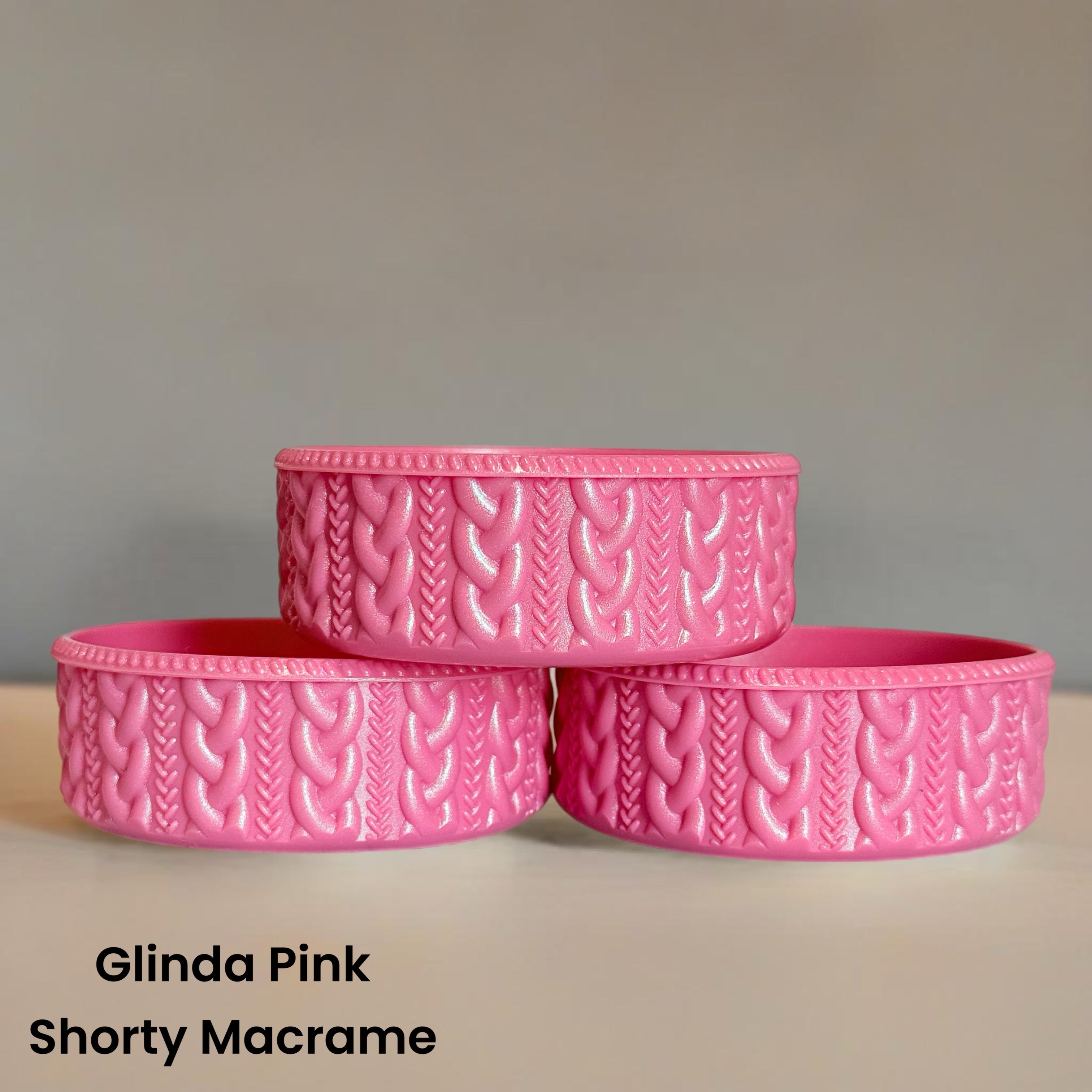 Glinda Pink Shorty Macrame  Boot