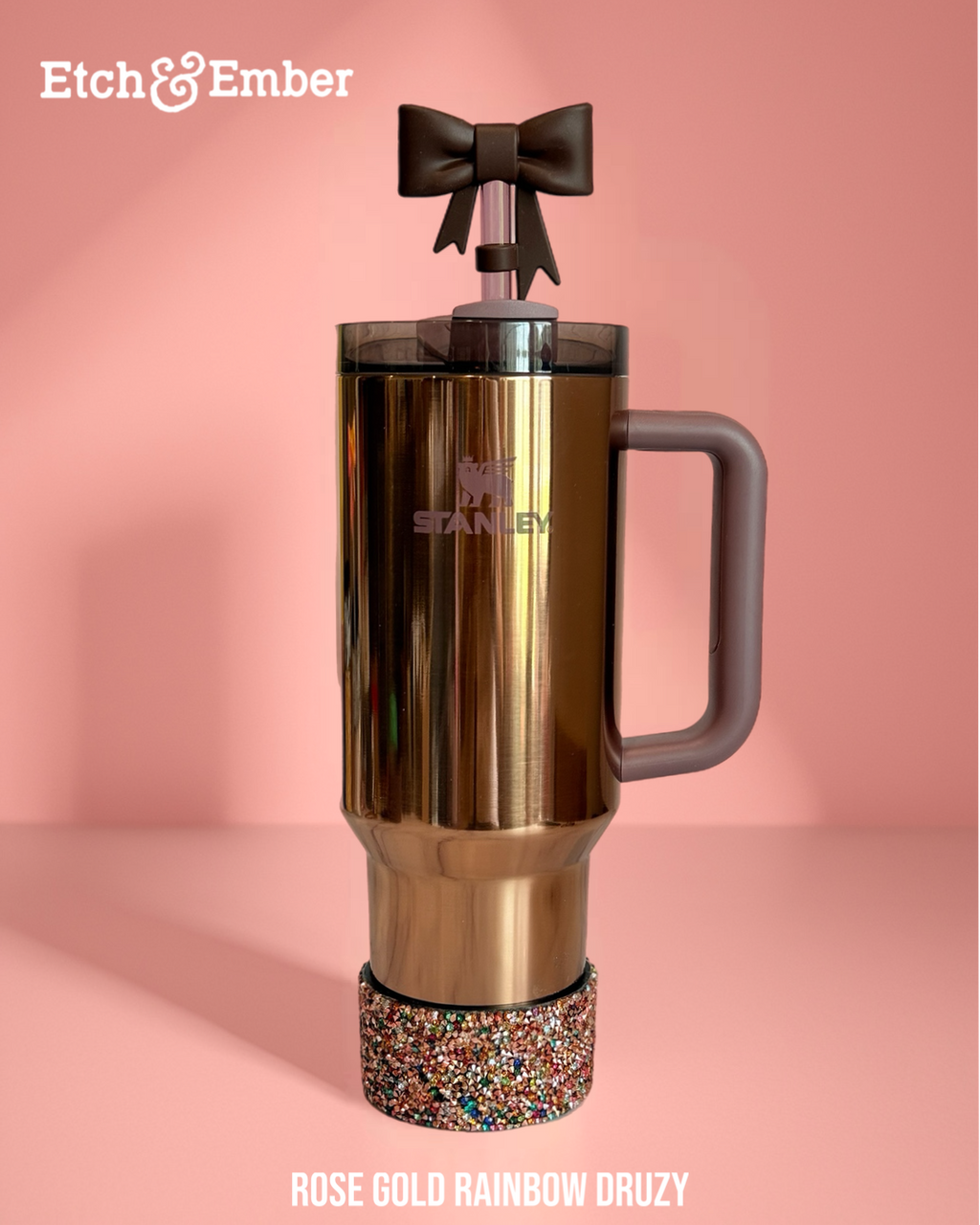 Rose Gold Rainbow Druzy BLING  Boot