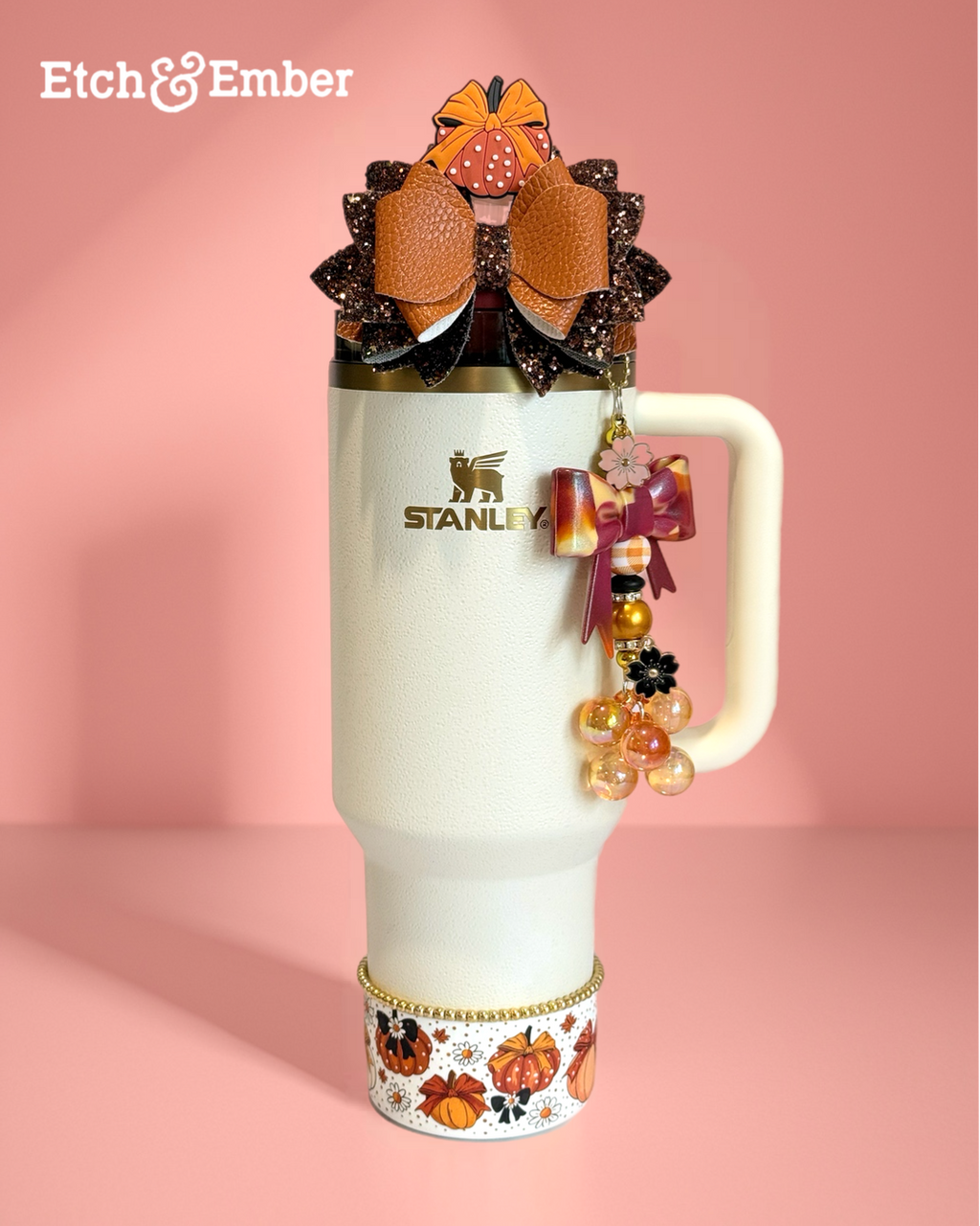 Polka Dot Pumpkins  Boot