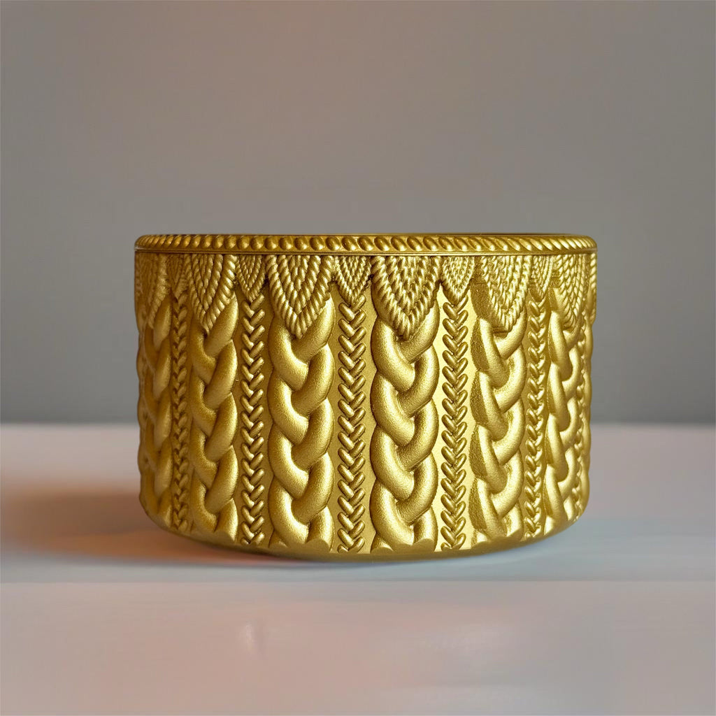 Gold Metallic MACRAME  Boot