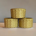 Gold Metallic MACRAME  Boot