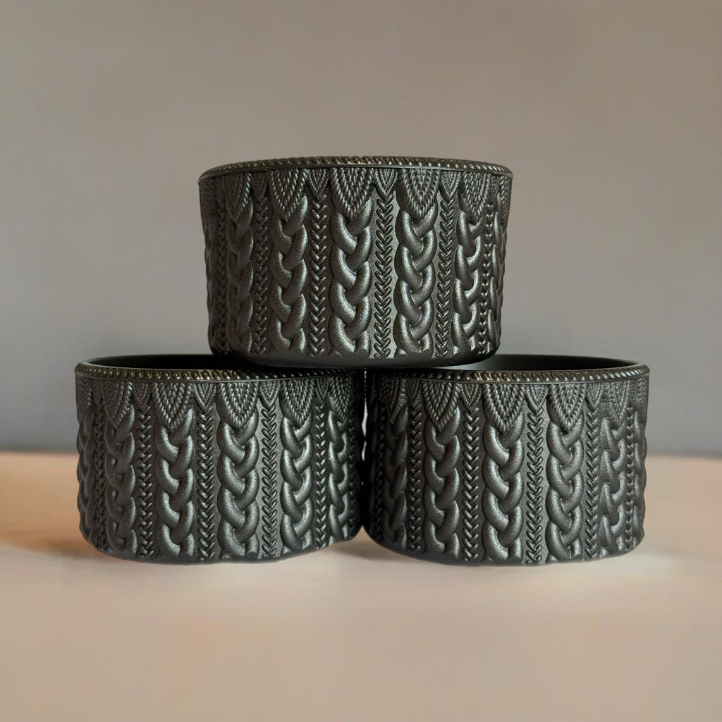Onyx Shimmer Metallic Macrame  Boot